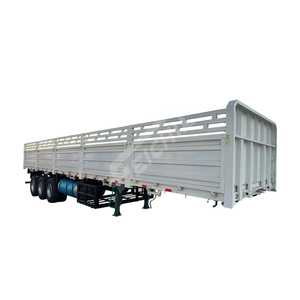 FEICHI Brand 3-Axle Livestock Cattle Transport Side Wall Fence Semi Trailer