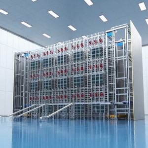 Large Capacity Automated Logistics Distribution Center High Density Racking